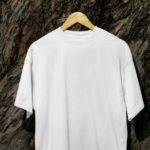 White Oversized 240 GSM French Terry 100% Cotton  T-Shirt
