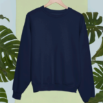 Navy Blue 350 GSM 100% Cotton Fleece Sweatshirt