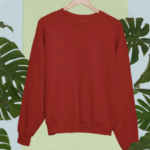 Maroon 350 GSM 100% Cotton Fleece Sweatshirt
