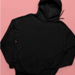 Black 350 GSM 100% Cotton Fleece Hoodie